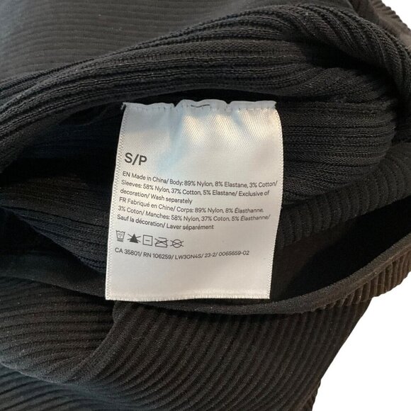 Lululemon Lightweight Ribbed Knit Jacket Black Size S Full Zip Long Sleeve - Picture 9 of 9